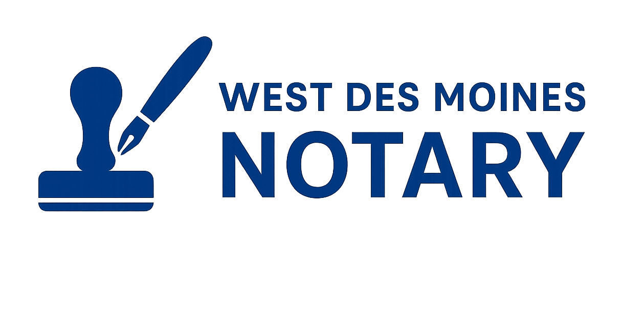 West Des Moines Notary Mobile Notary